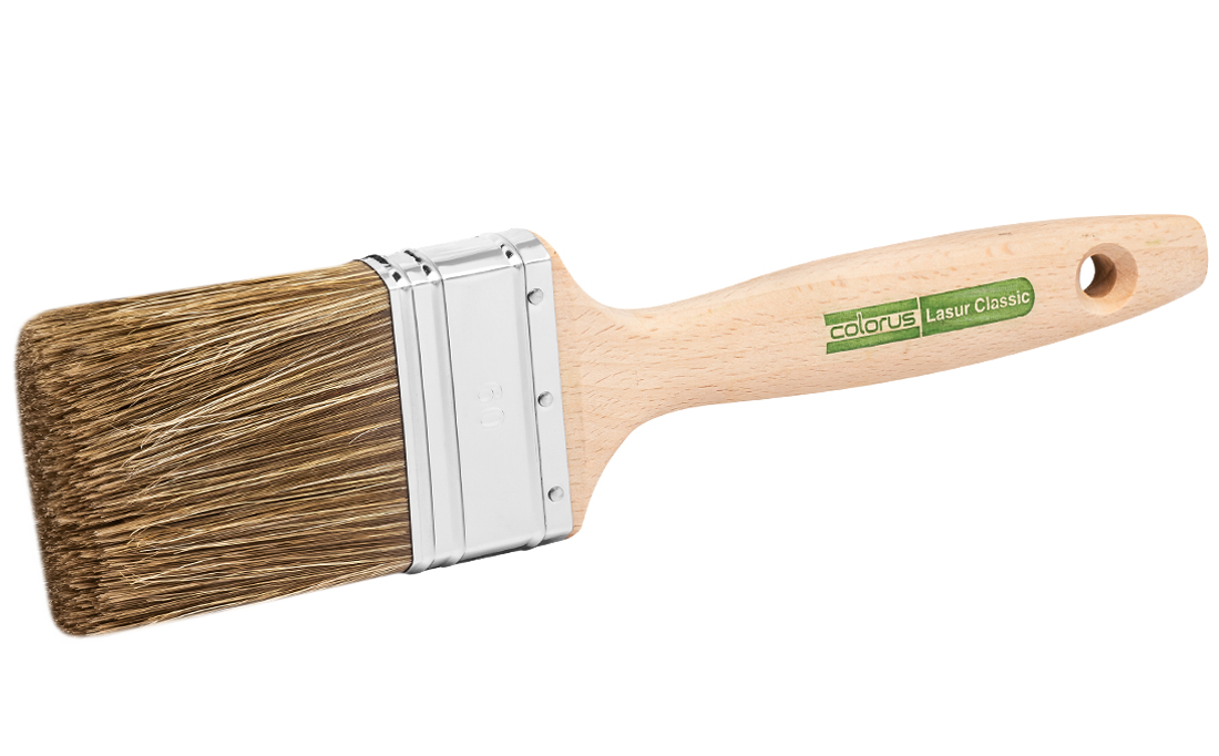 Colorus Lasur CLASSIC Flachpinsel 9. Stärke 80% Tops 60mm 60mm