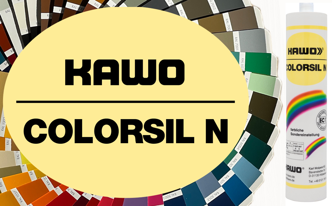KAWO COLORSIL N Premium 1K Silikon Dichtstoff 310 ml in WUNSCHFARBE 