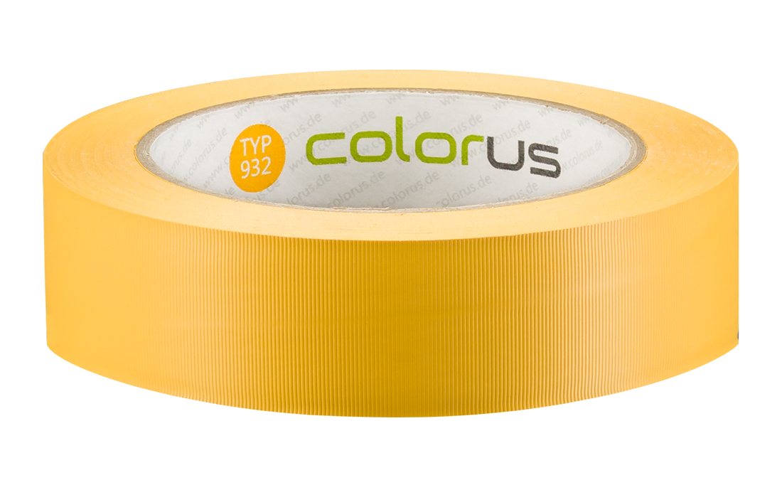Colorus Putzerband CLASSIC gelb quergerillt 60° 33m 30mm 30mm