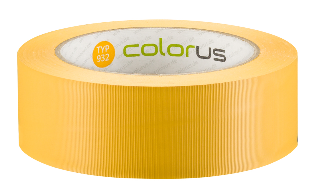 Colorus Putzerband CLASSIC gelb quergerillt 60° 33m 38mm 38mm