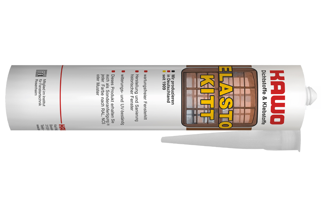 KAWO Elastokitt Elastischer 1-K Dichtkitt auf modifizierter Siloxanharzbasis 310 ml 