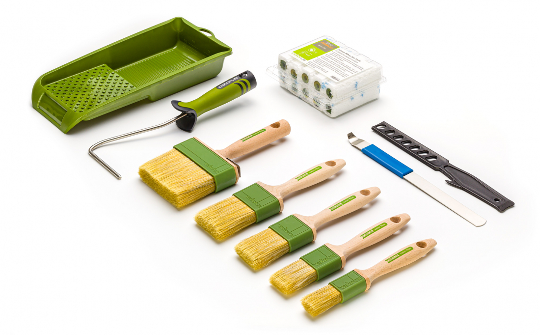 Colorus LASUR SPAR Set 30 teilig für Lasuren und Holzöle aller Art 