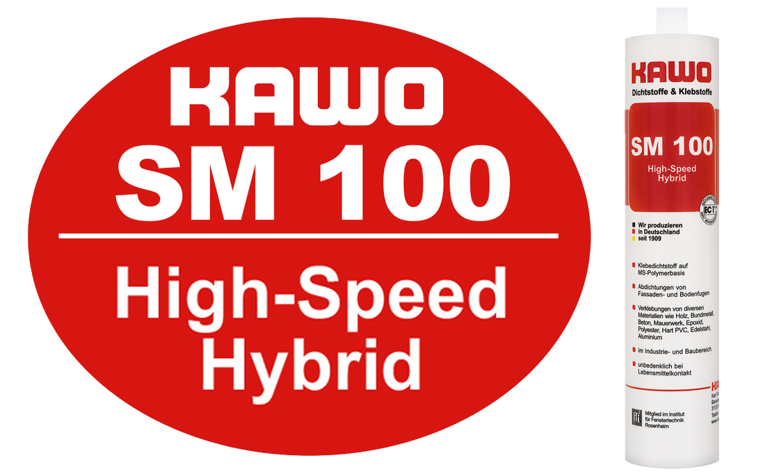 SM 100 HIGH SPEED Premium Hybrid Klebedichtstoff 300ml betongrau betongrau