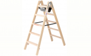 Munk Stufen Stehleiter Holz beidseitig begehbar 2 x 5 2 x 5
