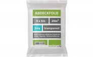 Abdeckfolie gefaltet 5µ HDPE transparent 