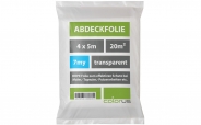 Abdeckfolie gefaltet 7µ HDPE transparent 4 x 5m 4 x 5m