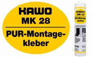 MK 28 Premium PUR Montagekleber feuchtigkeitsreaktiv 479g / 310 ml beige 