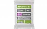 Malerplane gefaltet 30µ LDPE transluzent 