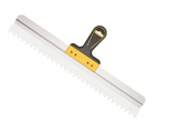 Oberflächenspachtel gezahnt 600mm Edelstahl 2K Griff 