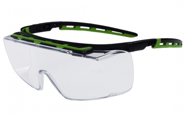 PRO FIT Schutzbrille Kubik für Brillenträger, klare Polycarbonatscheiben 