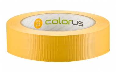 Colorus Putzerband CLASSIC gelb quergerillt 60° 33m 30mm 30mm