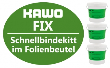 KAWO Fix Schnellbindekitt Folienbeutel 2,5 kg grau 