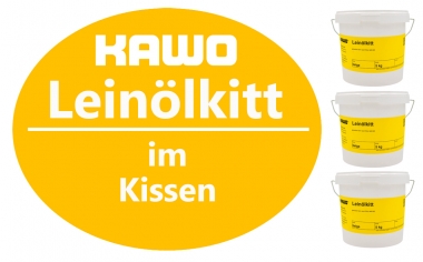 KAWO Leinölkitt beige im Kissen 1 kg 1 kg