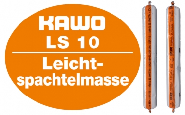 KAWO LS 10 Premium Leichtspachtel Masse mit feinkörniger Struktur Folienbeutel 620 ml weiß 