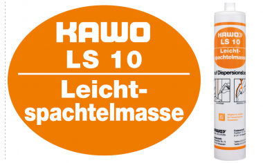 KAWO LS 10 Premium Leichtspachtelmasse mit feinkörniger Struktur 310 ml weiß  