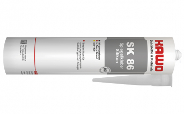 KAWO SK 86 Premium 1K Silikon Spiegelkleber 310 ml hellgrau hellgrau