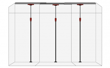 Premium Staubschutzwand STARTER SET 4,5m Breite bis 3,75m Deckenhöhe 