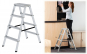 Munk Stufen Stehleiter Aluminium beidseitig begehbar  - 1