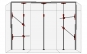 Premium Staubschutzwand KOMPLETT Set 4,5m Breite bis 3,75m Deckenhöhe  - 1