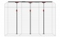 Premium Staubschutzwand STARTER SET 4,5m Breite bis 2,9m Deckenhöhe  - 1